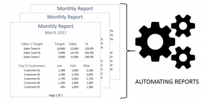 Image to illustrate the automation of reports